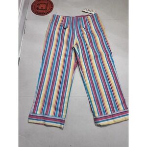 Park‎ Avenue Women's Vintage Size 11 Palmetto's Striped PantsMulticolor  Rainbow